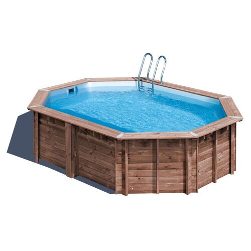 Gre WPBAMB2 piscine hors sol Oval Bois