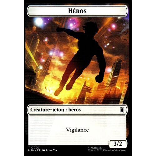Token - Héros / Robot Et Méchant - Magic - Marvel Super Heroes - Vf - 2/20 - Recto/Verso