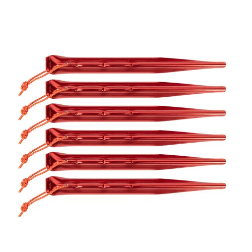 Piquets De Tente Tatonka Peg Allround 19 Cm, Lot De 6, Rouges