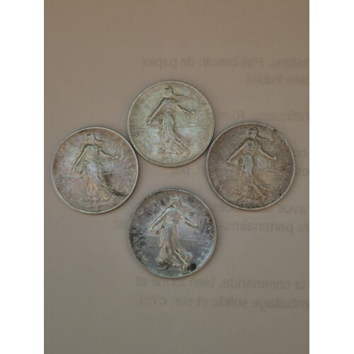 2 Francs Semeuse En Argent.