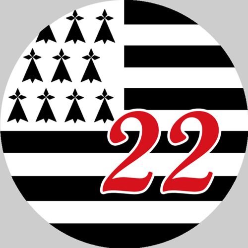 Bretagne 22 - 15cm - Sticker/Autocollant