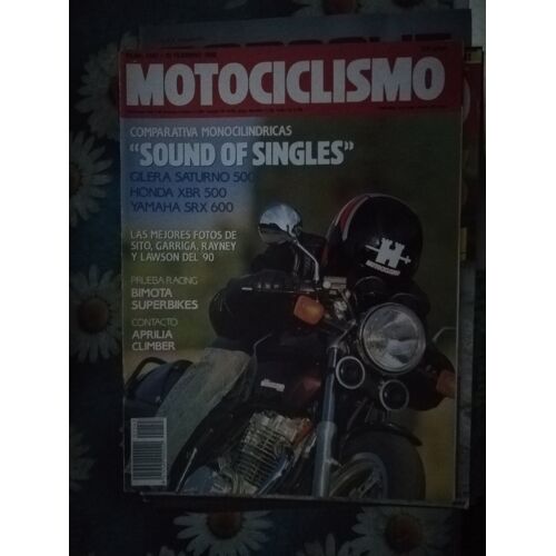 Motociclismo 1147 De 1990 Gilera 500 Saturno,Honda Xbr 500,Yamaha Srx 600,Pons,Garriga,Team Roberts,Volta,Criville