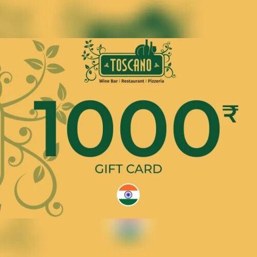 Toscano Gift Card 1000 INR Key - INDIA