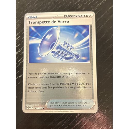 Carte Pokémon – Trompette De Verre – 189/217 – Reverse Holo