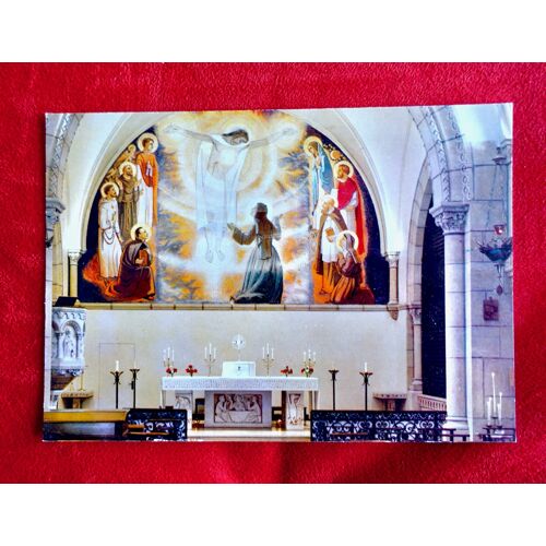 Carte Postale Paray-Le-Monial. Saône Et Loire. Bourgogne. Sanctuaire De La Chapelle Des Apparitions (Peinture Murale De M.Luc Barbier).