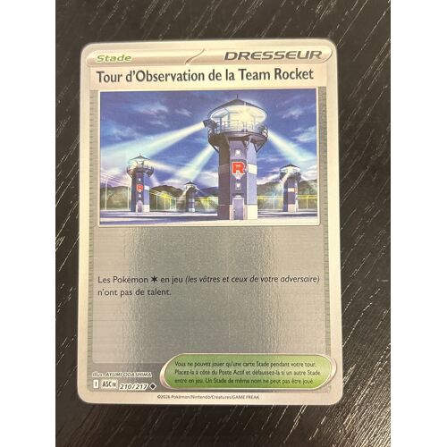 Carte Pokémon ¿ Tour D¿Observation De La Team Rocket ¿ 210/217 ¿ Reverse Holo