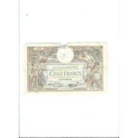 Billet De 100 Francs Abimé 22/09/1938