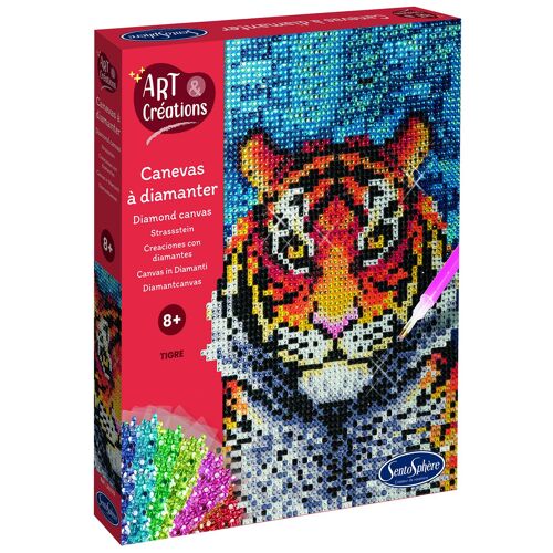 SentoSphère ART & CREATIONS CANEVAS A DIAMANTER - TIGRE