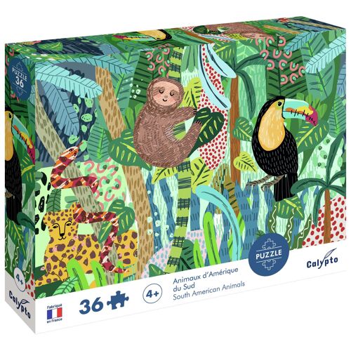 SentoSphère PUZZLE 36 pièces - Animaux d'Amérique du Sud
