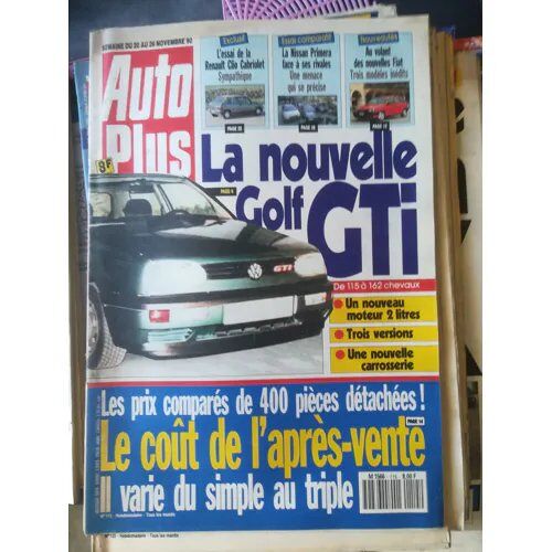 Auto Plus 115 De 1990 Fiat Tipo 1.8 Ie,Clio Cabrio Ebs,Nissan Primera 1600 Slx,Matra F1
