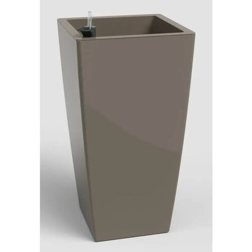 Pot à fleurs auto-arrosant ARTEVASI Pisa Taupe Ø40 x H78 cm 79 L