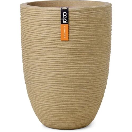 Vase CAPI EUROPE Bas Rib NL 46 x 58 cm Beige intérieur extérieur WPC