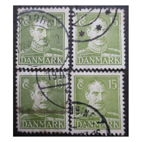 Danemark N°283 X 4 Oblitéré