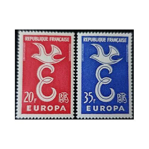 Europa : La Paire Année 1958 N° 1173 1174 Yvert Et Tellier Luxe