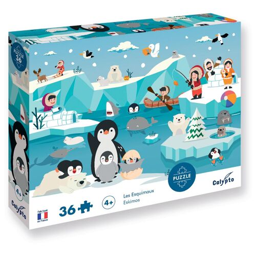 SentoSphère PUZZLE 36 pièces - Les Esquimaux
