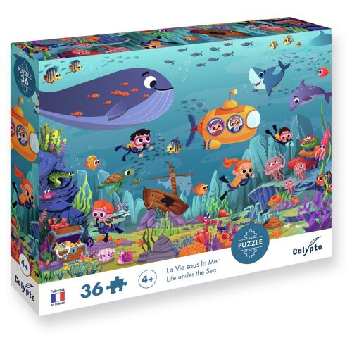 SentoSphère PUZZLE 36 pièces - La Vie sous la Mer