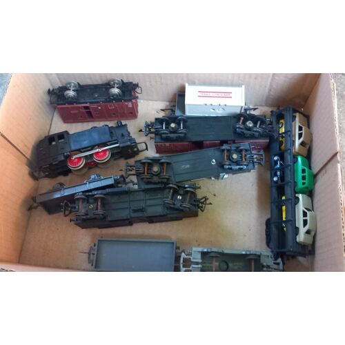 Locomotive Vapeur Jouef 708 Ho Avec 9 Wagons Marchandises-Jouef