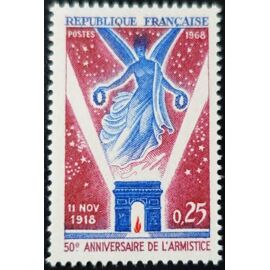 Cinquantenaire De L'Armistice Du 11 Novembre Année 1968 N° 1576 Yvert Et Tellier Luxe
