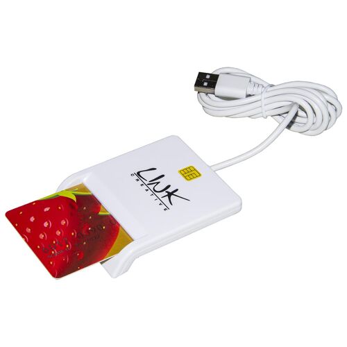 LINK LKCARD02 lecteur de cartes à puce Intérieure USB USB 2.0 Blanc
