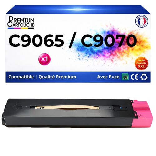 Toner 006R01736 compatible pour Xerox 9065 9070 Magenta Haute capacité avec puce 34000 pages
