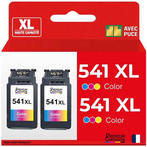 Pack de 2 Cartouches compatible pour Canon CL541XL Couleur