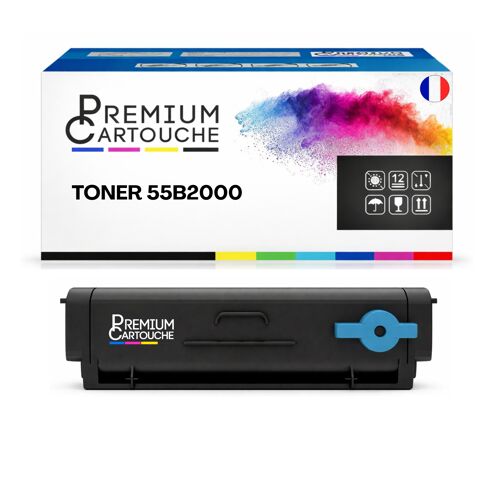 Toner compatible pour Lexmark 55B2000 Noir 3000 Pages