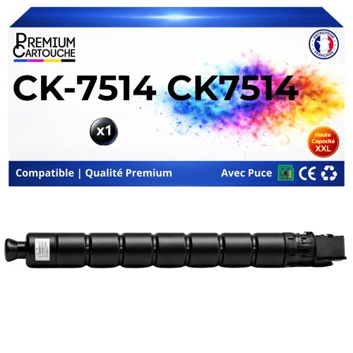 Toner compatible pour Triumph Adler UTAX 1T02NK0UT0 CK7514 CK7515 Noir 35000 Pages