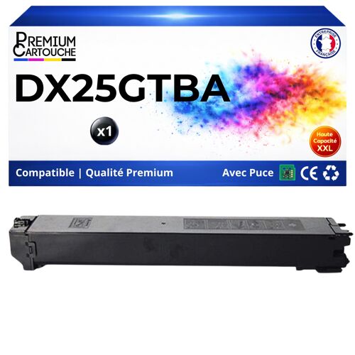 Toner compatible pour Sharp DX-25GTBA DX25GTBA Noir 20000 Pages