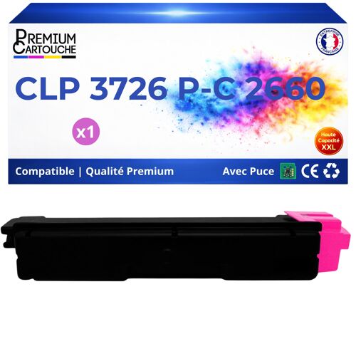 Toner compatible pour Triumph Adler UTAX 4472610014 CLP 3726 P-C 2660 Magenta 5000 Pages