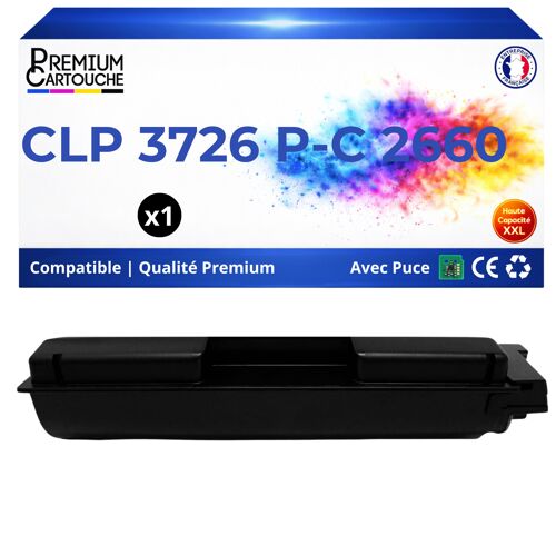 Toner compatible pour Triumph Adler UTAX 4472610010 CLP 3726 P-C 2660 Noir 7000 Pages