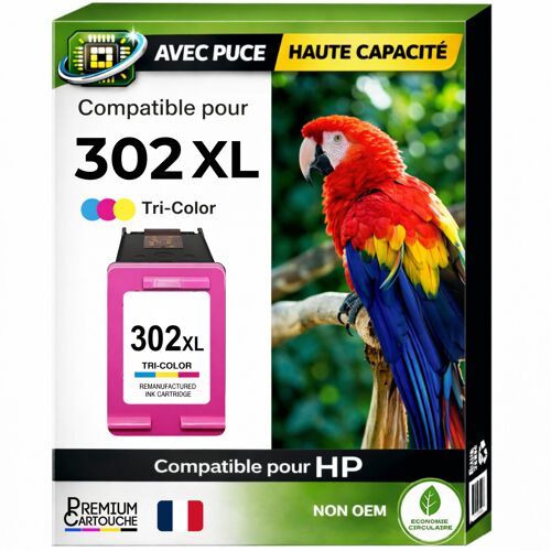 Cartouche compatible pour HP 302XL Couleur