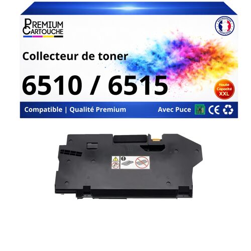 Bac toner usagé compatible pour Xerox 108R01416 6510 6515 Collecteur 30000 pages