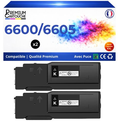 Bac récupérateur de toner usagé 108R01124 compatible pour Xerox 6600 6605 6655 C400 C405 Noir 30000 pages