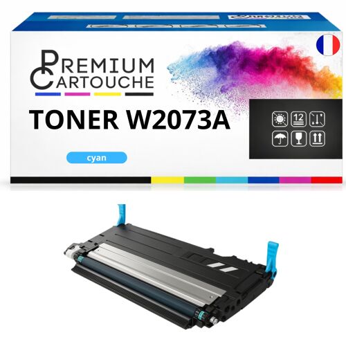 Toner compatible pour HP 117A W2071A Cyan 700 Pages