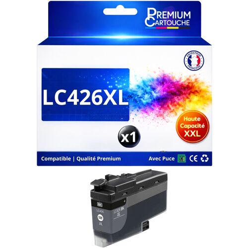 Cartouche LC426XL LC426 XL compatible pour Brother MFC-J4335DW J4340DW Noir Haute capacité avec puce 6000 pages