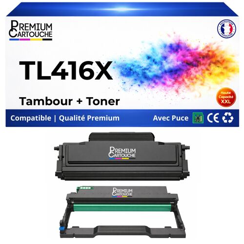 Toner + Tambour compatible pour Pantum TL416X + DL416 6 000 12 000 Pages