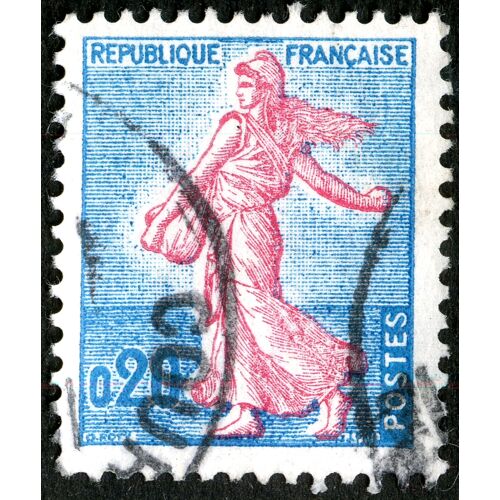 Timbre Oblitéré République Française , La Semeuse , Postes , 0.20