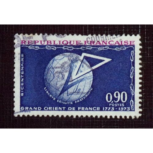 France N° 1756 Oblitéré De 1973 - 90c « Bicentenaire Du Grand-Orient De France »