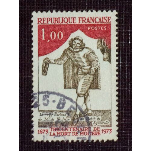 France N° 1771 Oblitéré De 1973 - 1f « Tricentenaire De La Mort De Molière »