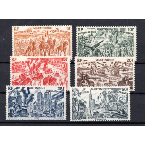 Timbres De Martinique N° Pa 7 À 12