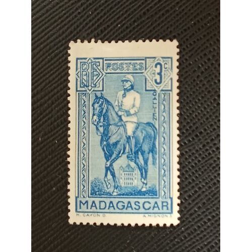Timbre Madagascar Y T 214 Generaal Joseph-Simon Galliéni 1940 (090610 )