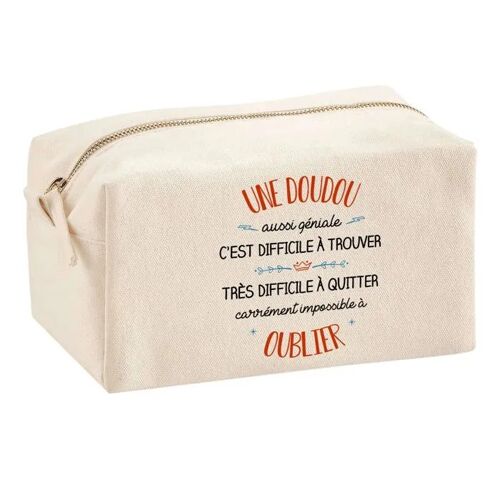 Trousse Multifonction Une Doudou Aussi Géniale ¿ École, Maquillage, Bureau ¿ Trousse Scolaire ¿ Idée Cadeau Collègue Noël