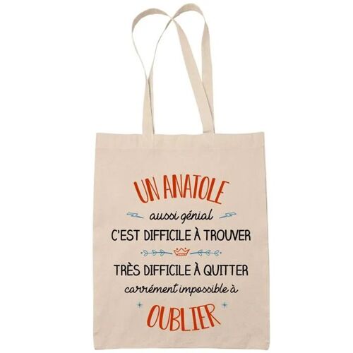 Tote Bag Un Alexis Aussi Génial Sac Cabas Coton Fairtrade Réutilisable pour Courses, Travail ou Transport ¿ Cadeau Original Famille