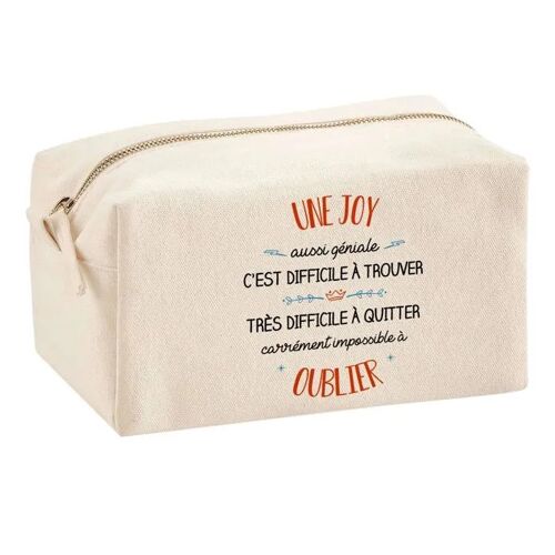 Trousse Multifonction Une Joy Aussi Géniale ¿ École, Maquillage, Bureau ¿ Trousse Scolaire ¿ Idée Cadeau Collègue Noël