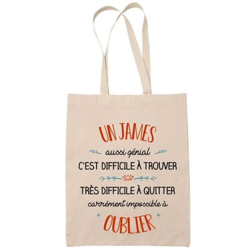 Tote Bag Un Jamel Aussi Génial Sac Cabas Coton Fairtrade Réutilisable pour Courses, Travail ou Transport ¿ Cadeau Original Famille