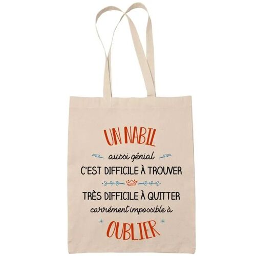 Tote Bag Un Mustapha Aussi Génial Sac Cabas Coton Fairtrade Réutilisable pour Courses, Travail ou Transport ¿ Cadeau Original