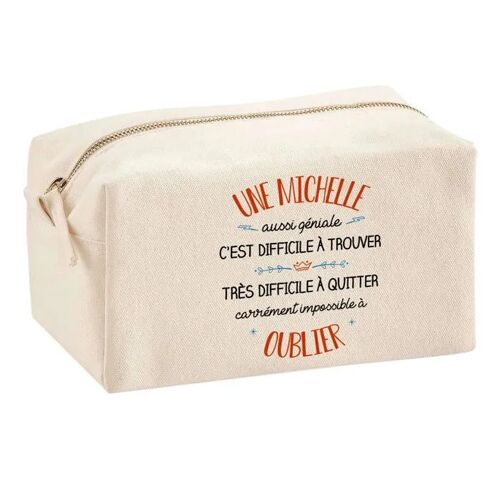 Trousse Multifonction Une Michelle Aussi Géniale ¿ École, Maquillage, Bureau ¿ Trousse Scolaire ¿ Idée Cadeau Collègue Noël