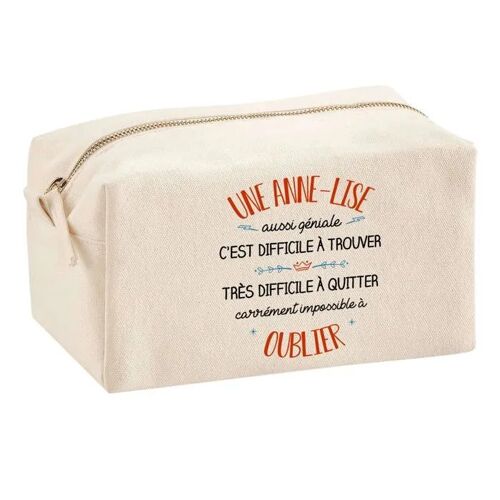 Trousse Multifonction Une Anne-Lise Aussi Géniale ¿ École, Maquillage, Bureau ¿ Trousse Scolaire ¿ Idée Cadeau Collègue Noël