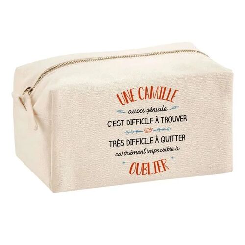 Trousse Multifonction Une Camille Aussi Géniale ¿ École, Maquillage, Bureau ¿ Trousse Scolaire ¿ Idée Cadeau Collègue Noël