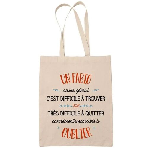 Tote Bag Un Ezio Aussi Génial Sac Cabas Coton Fairtrade Réutilisable pour Courses, Travail ou Transport ¿ Cadeau Original Famille